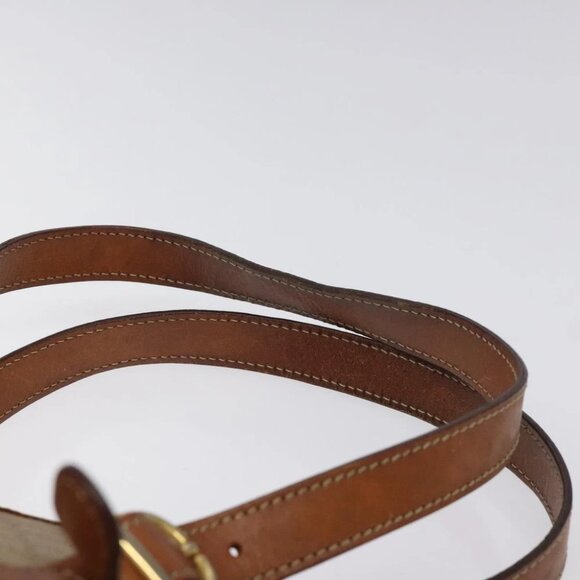 CELINE Macadam Canvas Tote Bag PVC Beige Gold Auth BA2311 - Picture 9 of 14